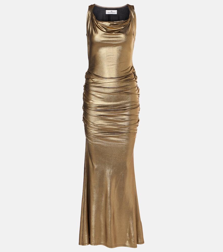 vivienne westwood liz draped jersey gown