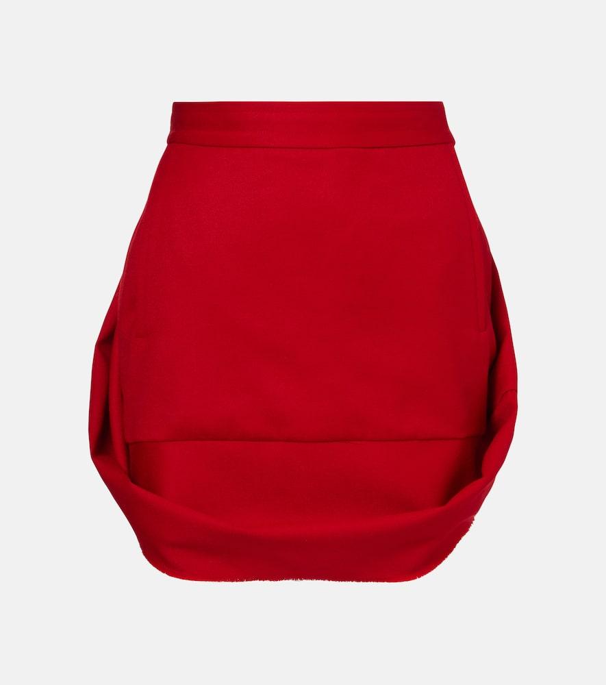 vivienne westwood mini frame wool miniskirt