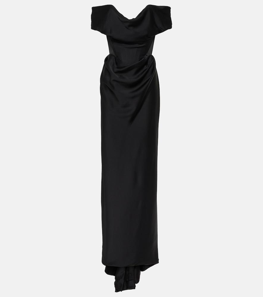vivienne westwood nova cocotte crêpe satin gown