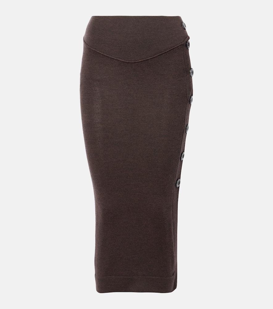vivienne westwood pamela knitted wool midi skirt