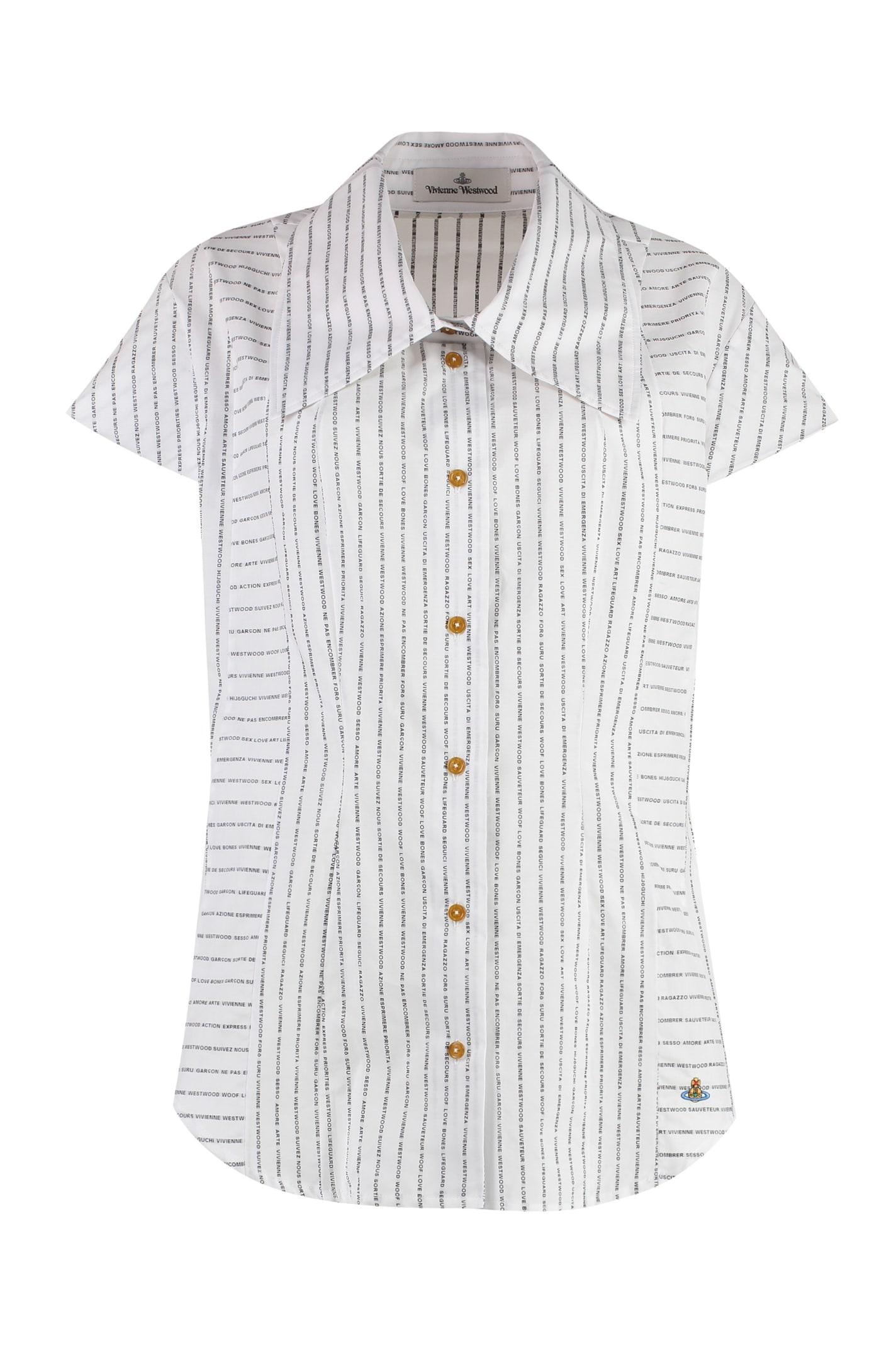 vivienne westwood printed cotton shirt