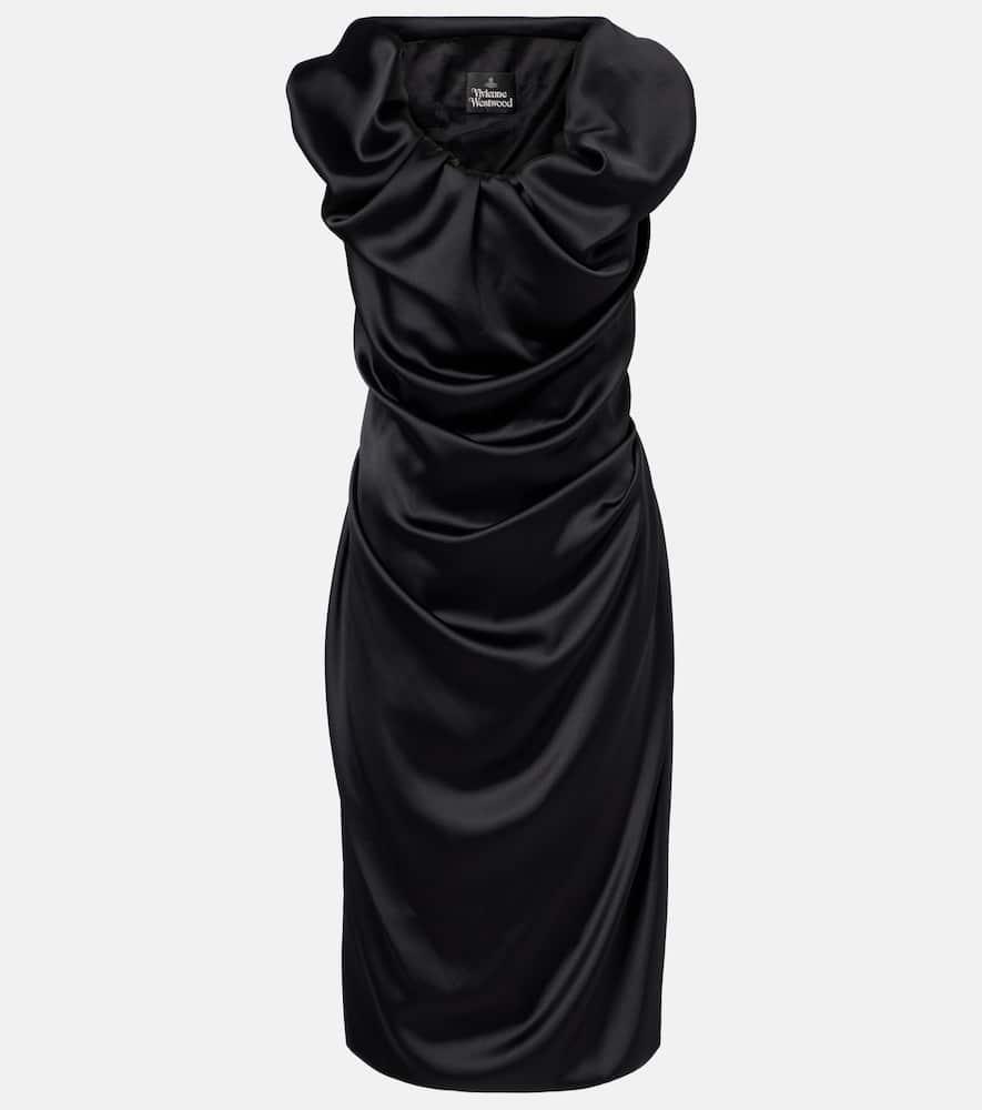 vivienne westwood rill draped midi dress