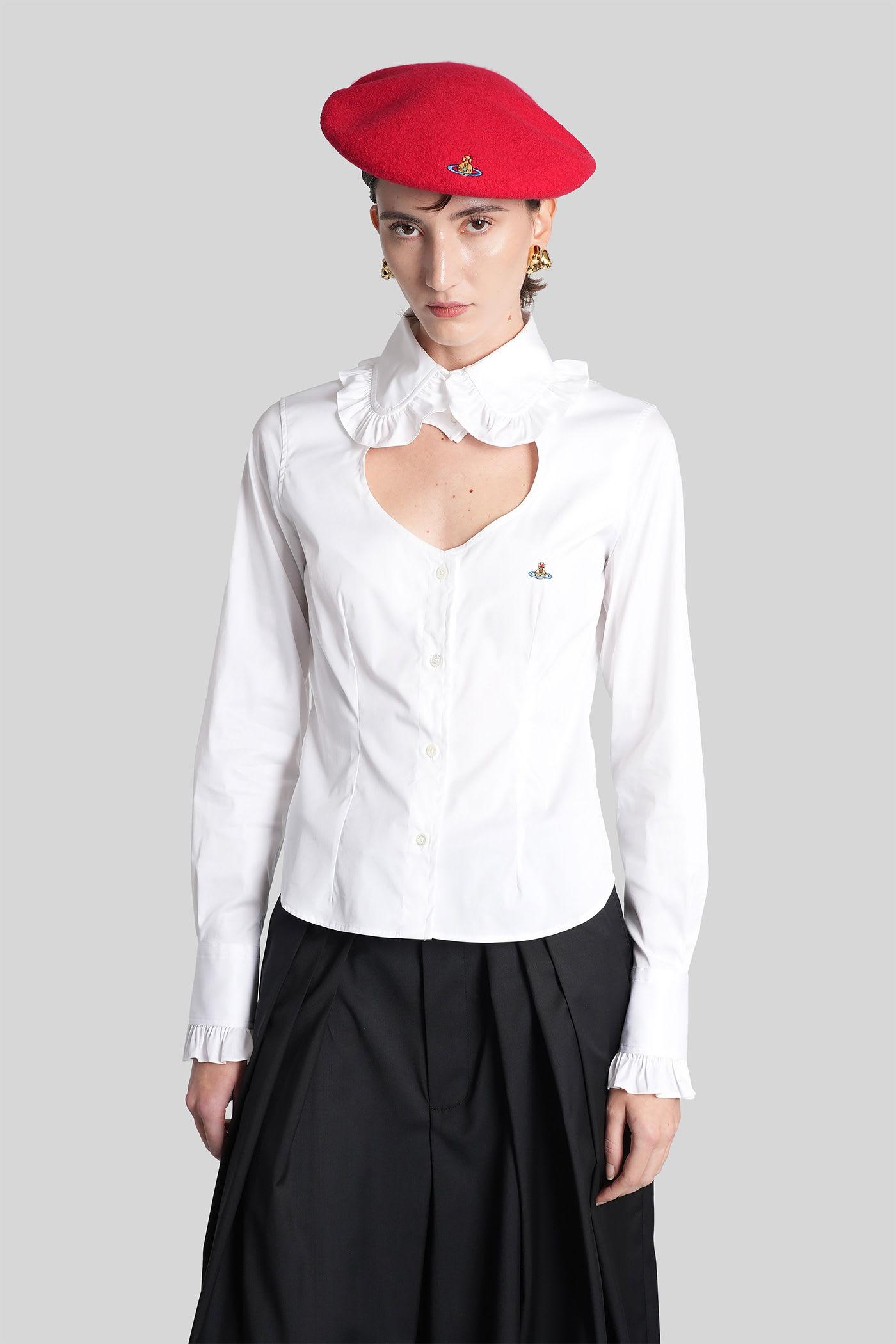 vivienne westwood shirt in white cotton