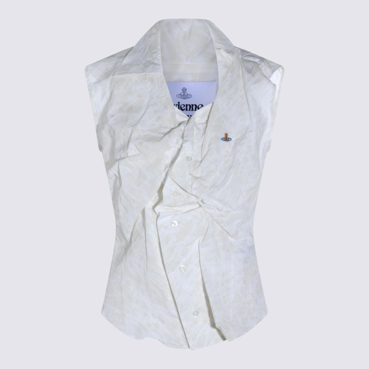 vivienne westwood shirts stained white _100 % co - women
