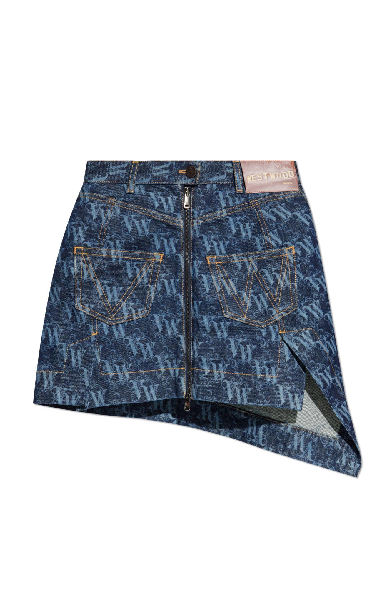 vivienne westwood skirt with logo