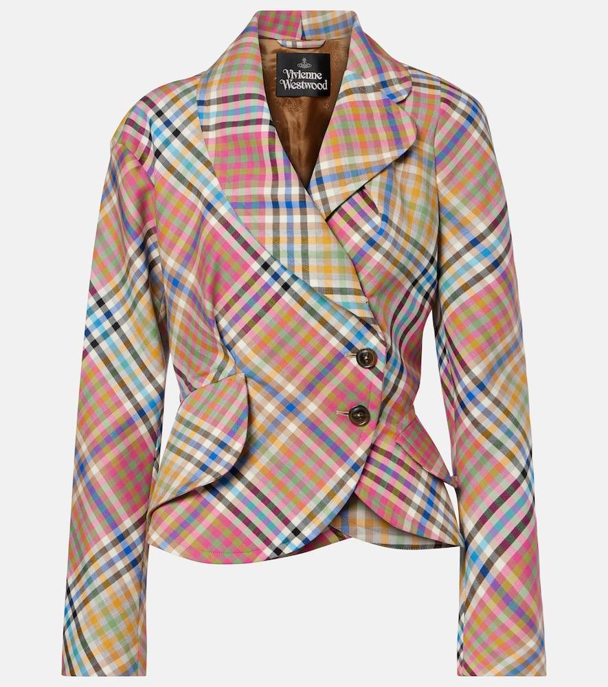 vivienne westwood stormy asymmetric wool blazer