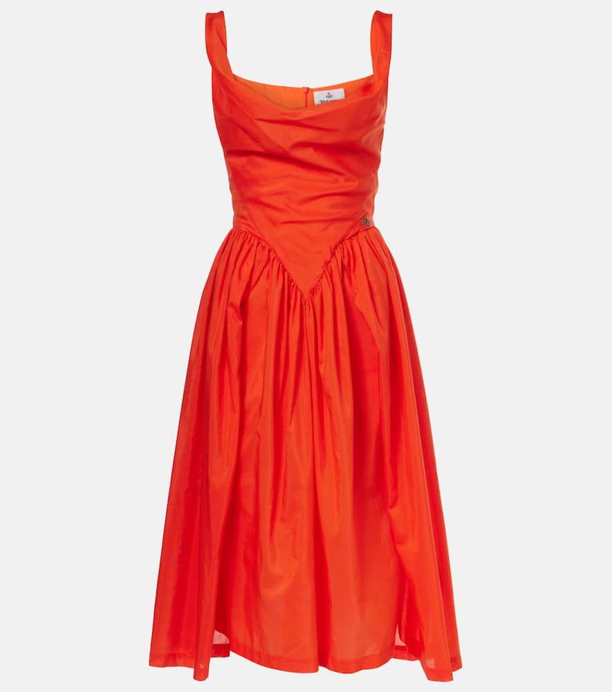 vivienne westwood sunday cotton and silk midi dress