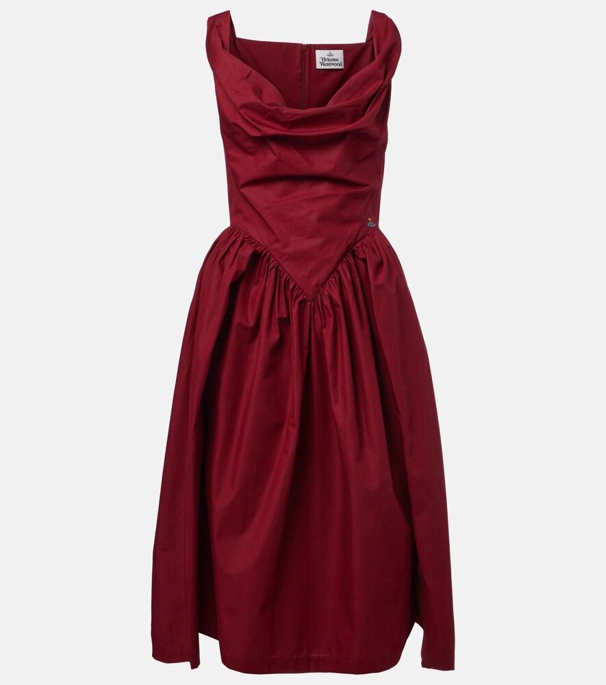 vivienne westwood sunday draped cotton bustier dress