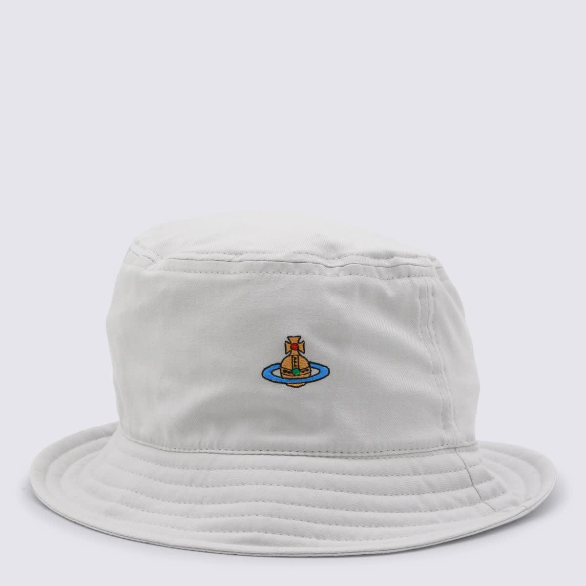 vivienne westwood white cotton padded hat