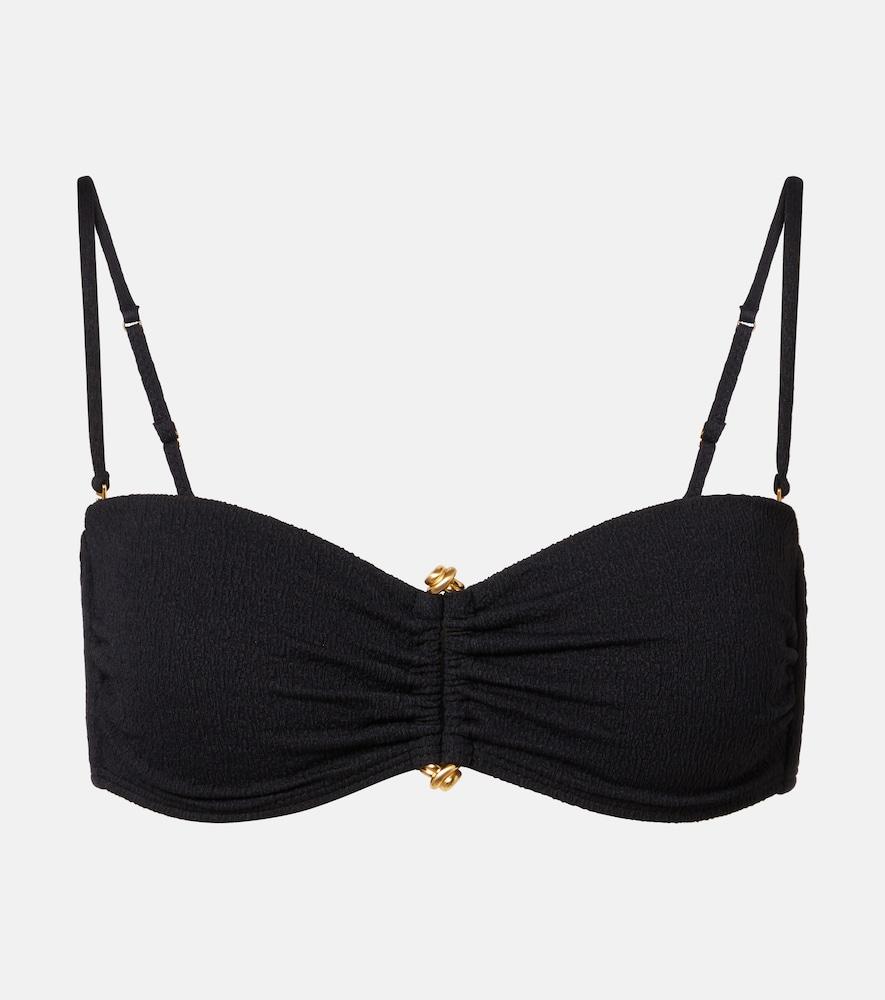 vix paula hermanny nika embellished bandeau bikini top