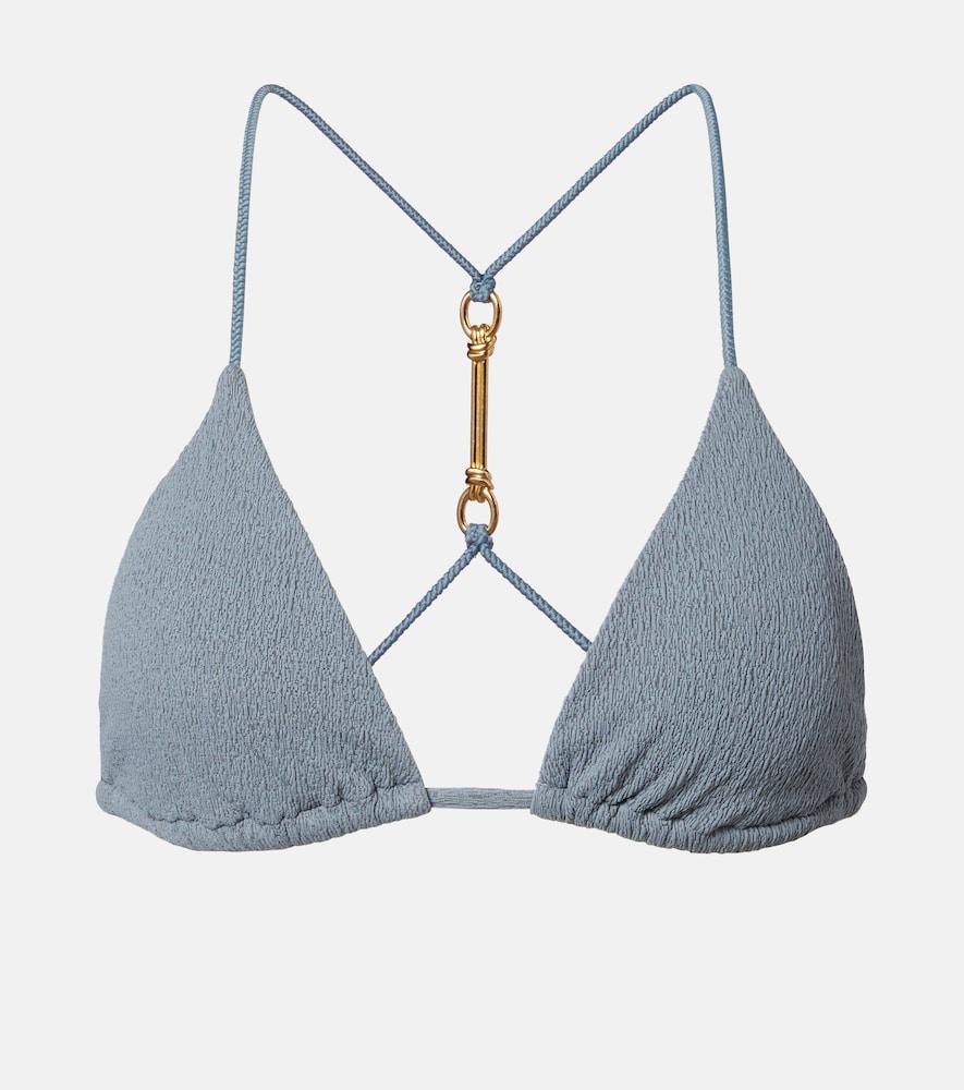 vix paula hermanny nika embellished triangle bikini top