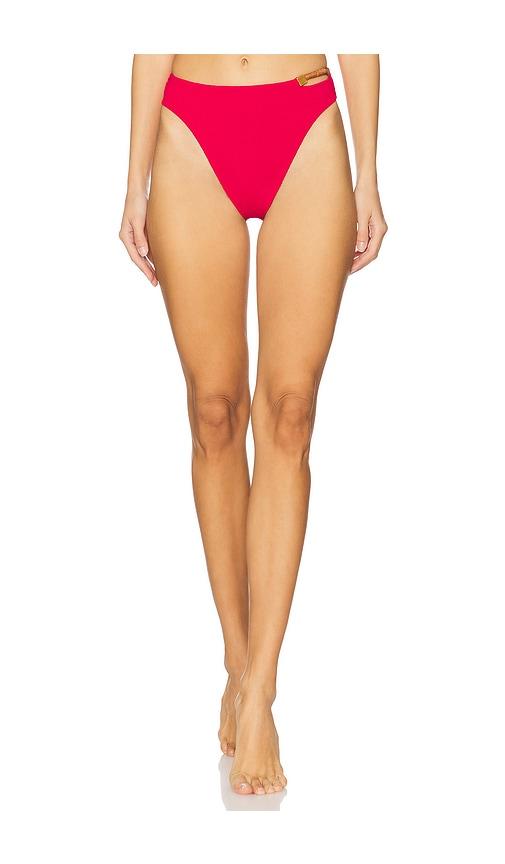 vix swimwear aika gigi hot pants brazilian bikini bottom in red.
