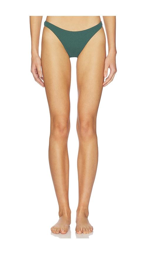 vix swimwear basic brazilian bikini bottom in dark green.