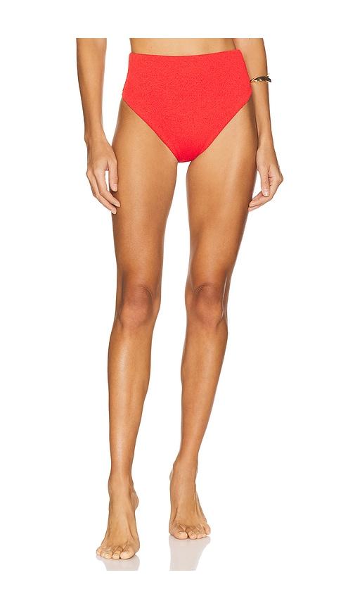 vix swimwear bela hot pants full in red.
