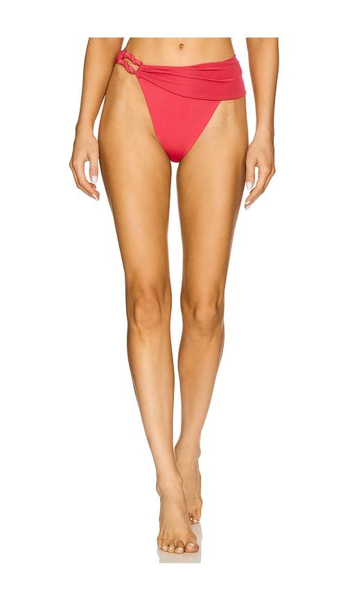 vix swimwear holly hot pants brazilian bikini bottoms in red.