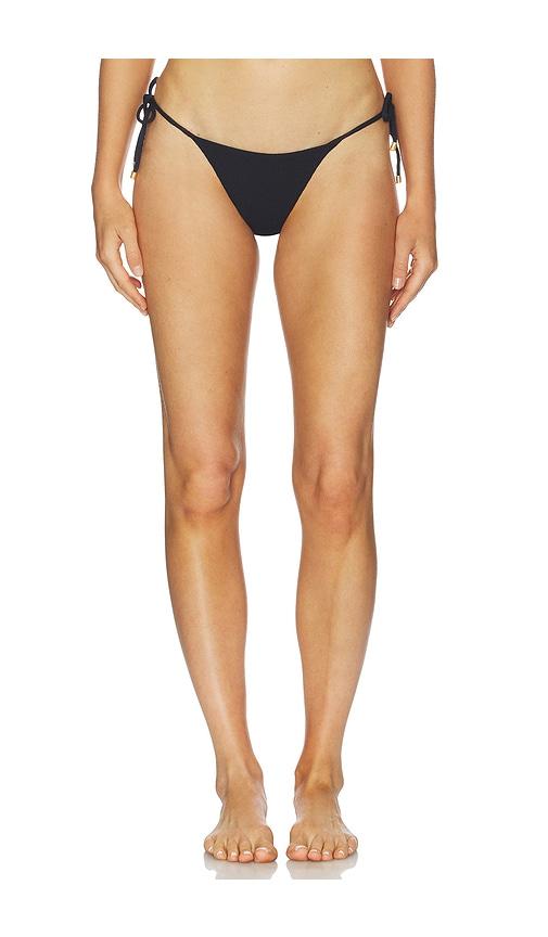 vix swimwear nell brazilian bottom in black.
