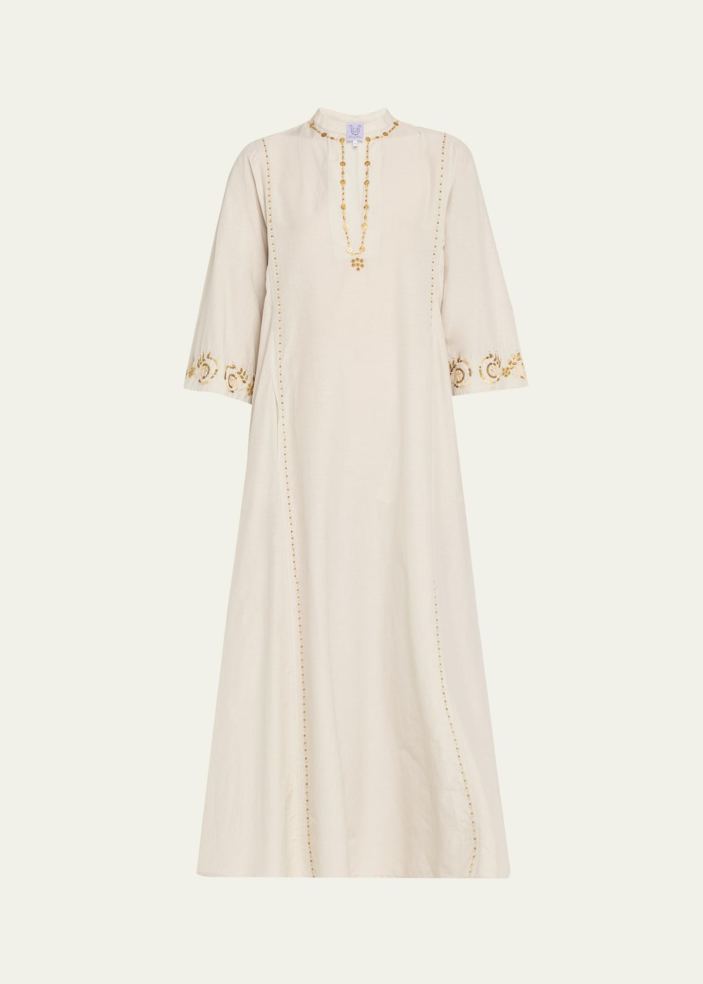 vladia cotton long-sleeve dress