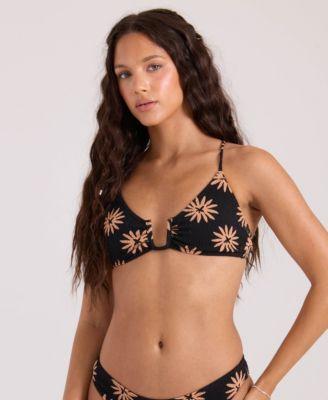 volcom womens ramble scoop neck bikini top low rise bottoms