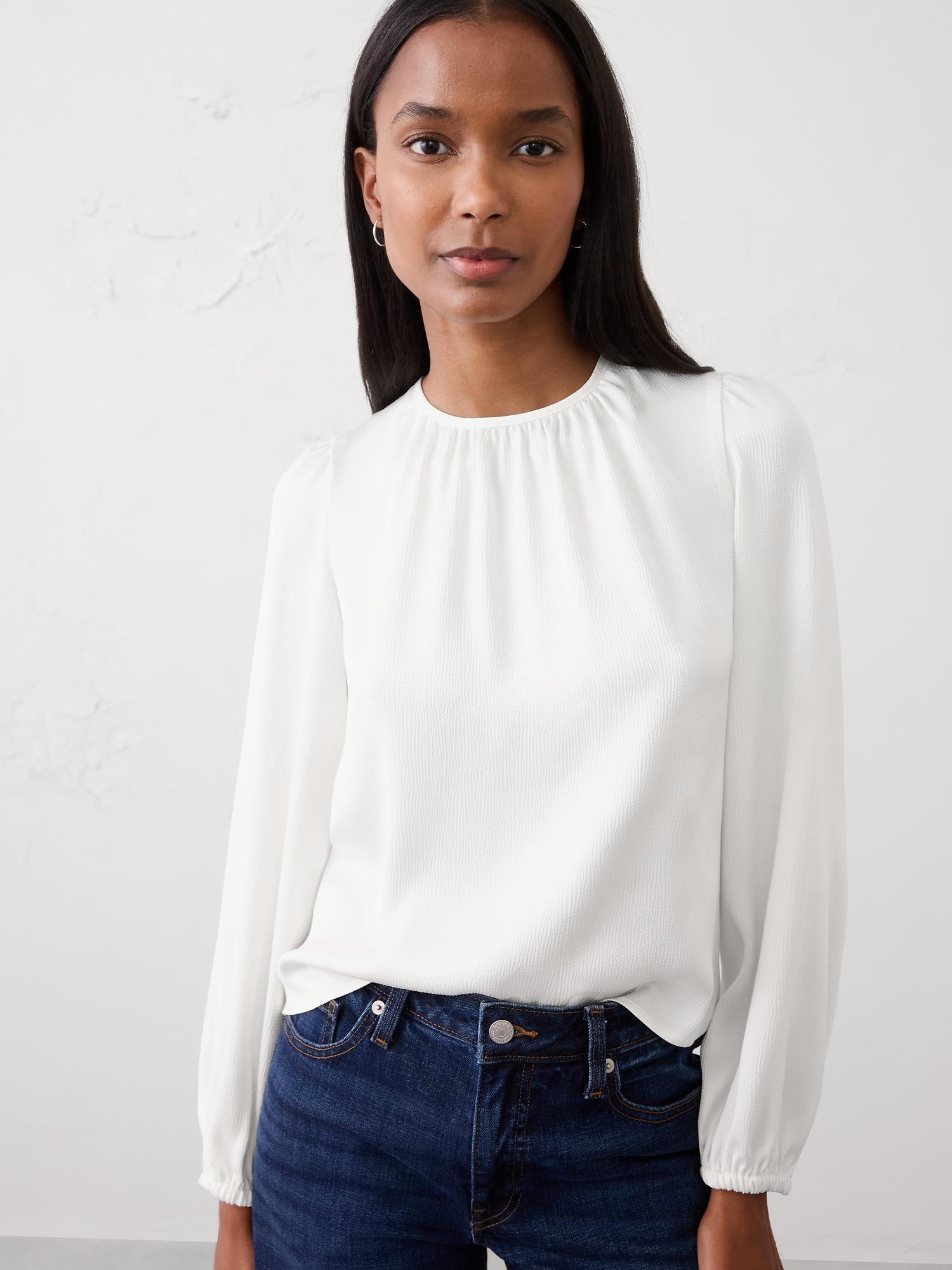 volume-sleeve top