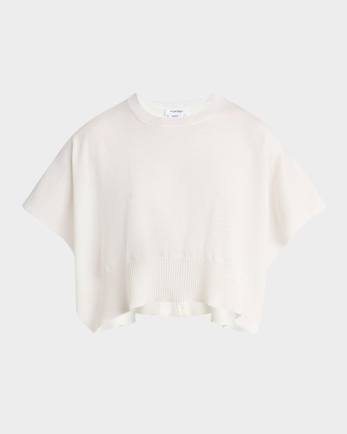 volume wool-blend top