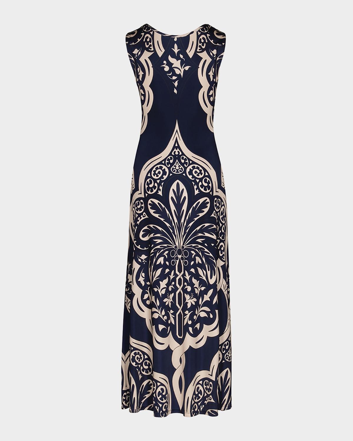 voyage reversible twist-front cut-out maxi dress