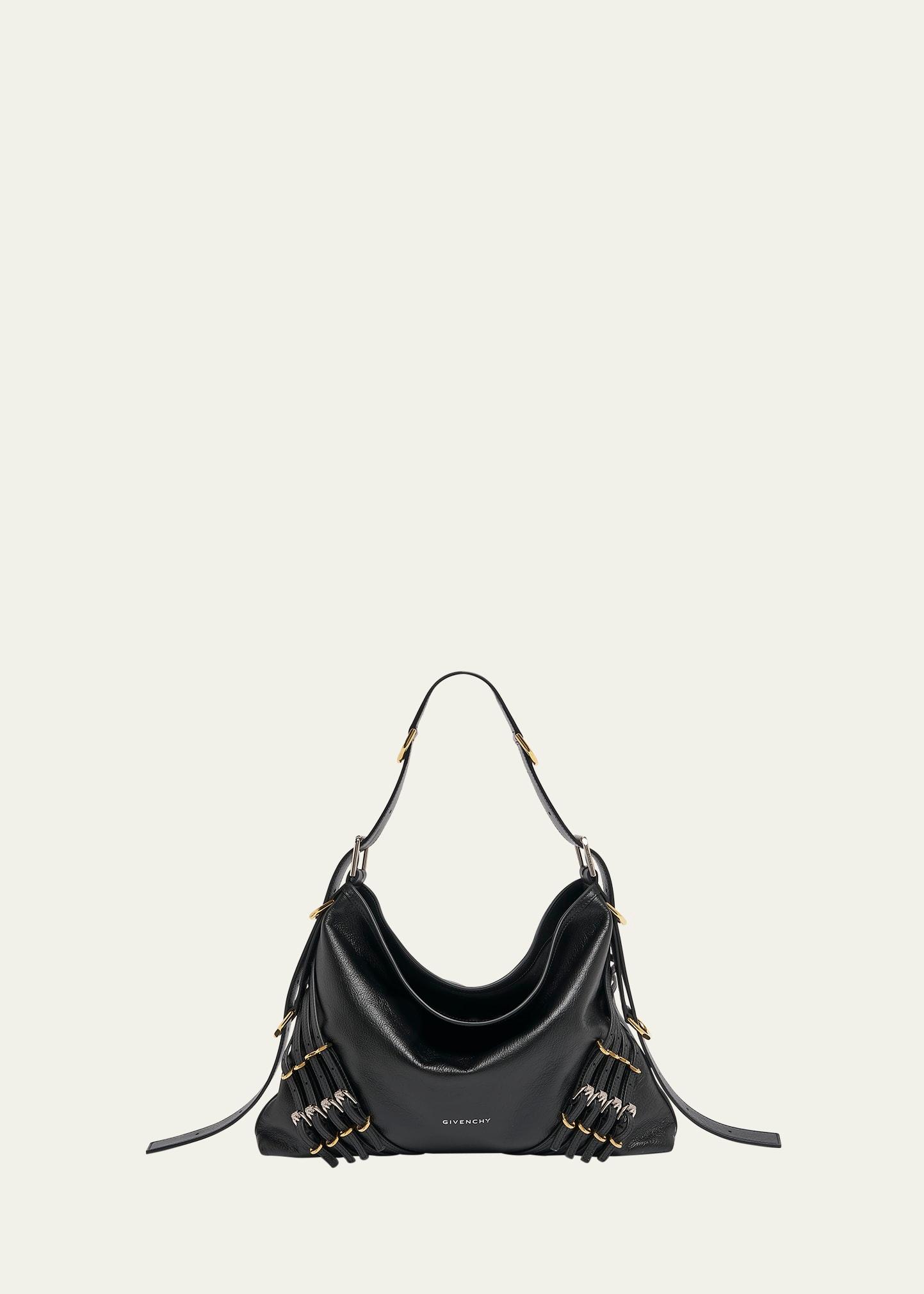 voyou medium buckle shoulder bag in leather