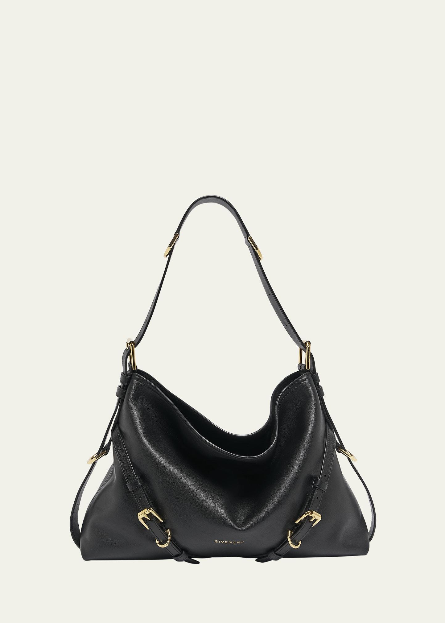 voyou medium shoulder bag in shiny leather