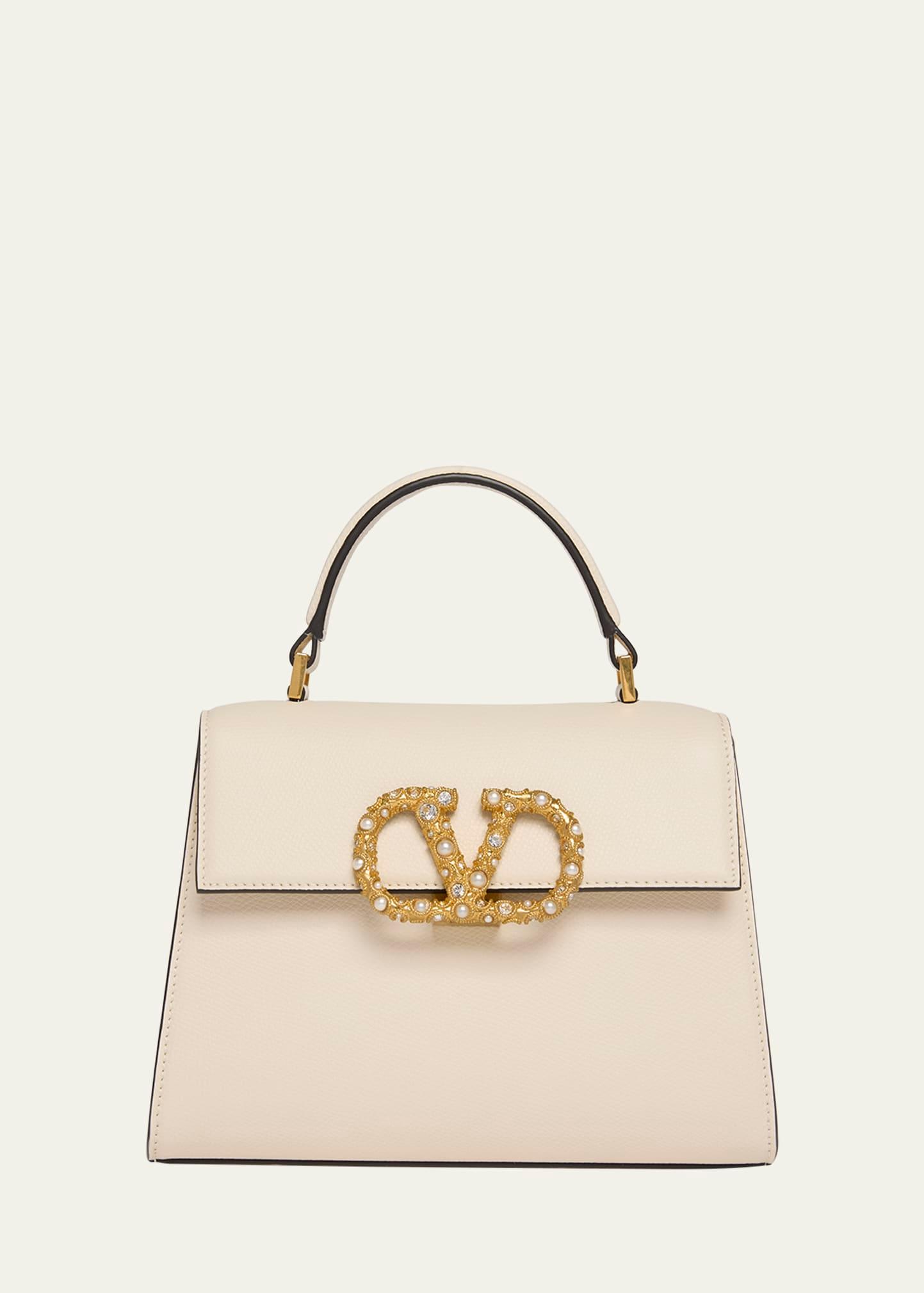 vsling small leather top-handle bag