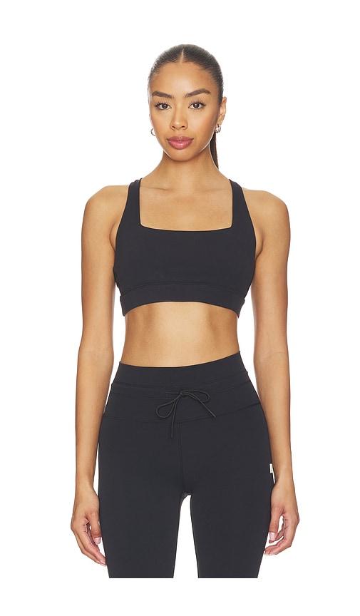 vuori daily form bra in black.