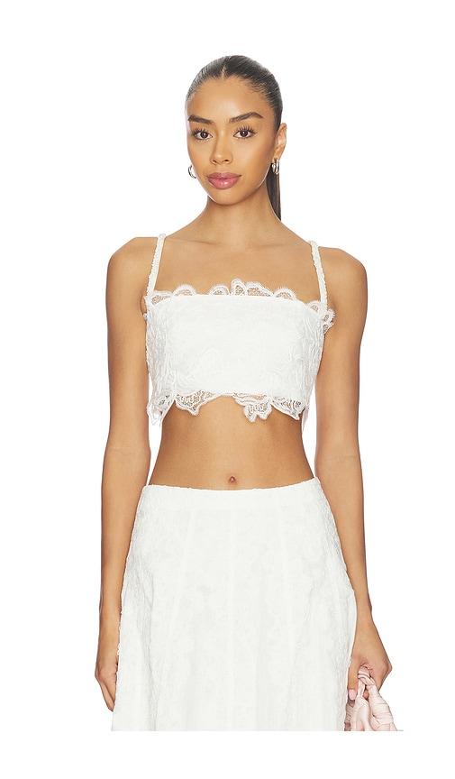 waimari amanecer top in white.
