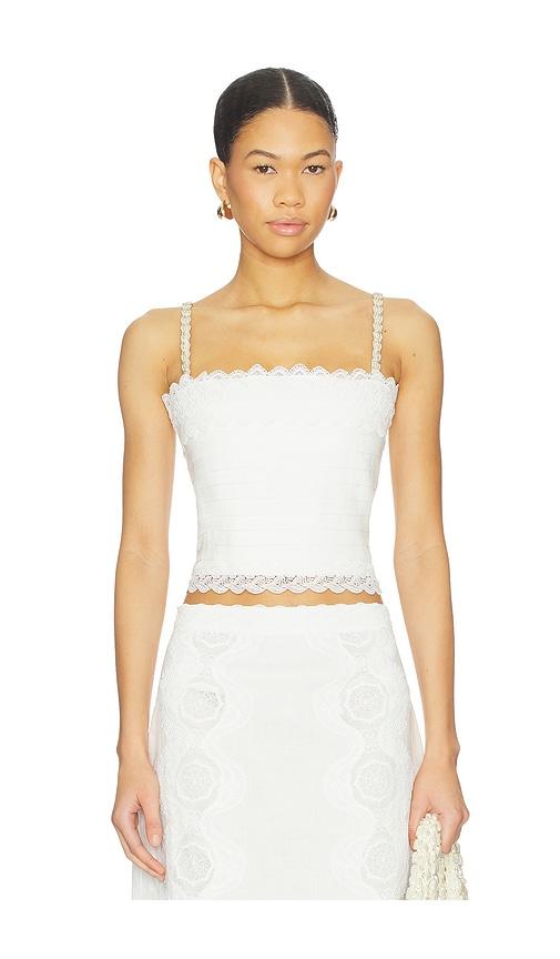 waimari amatista top in white.