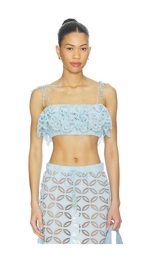 waimari nilo top in blue.