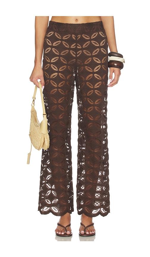 waimari toscana pant in chocolate.