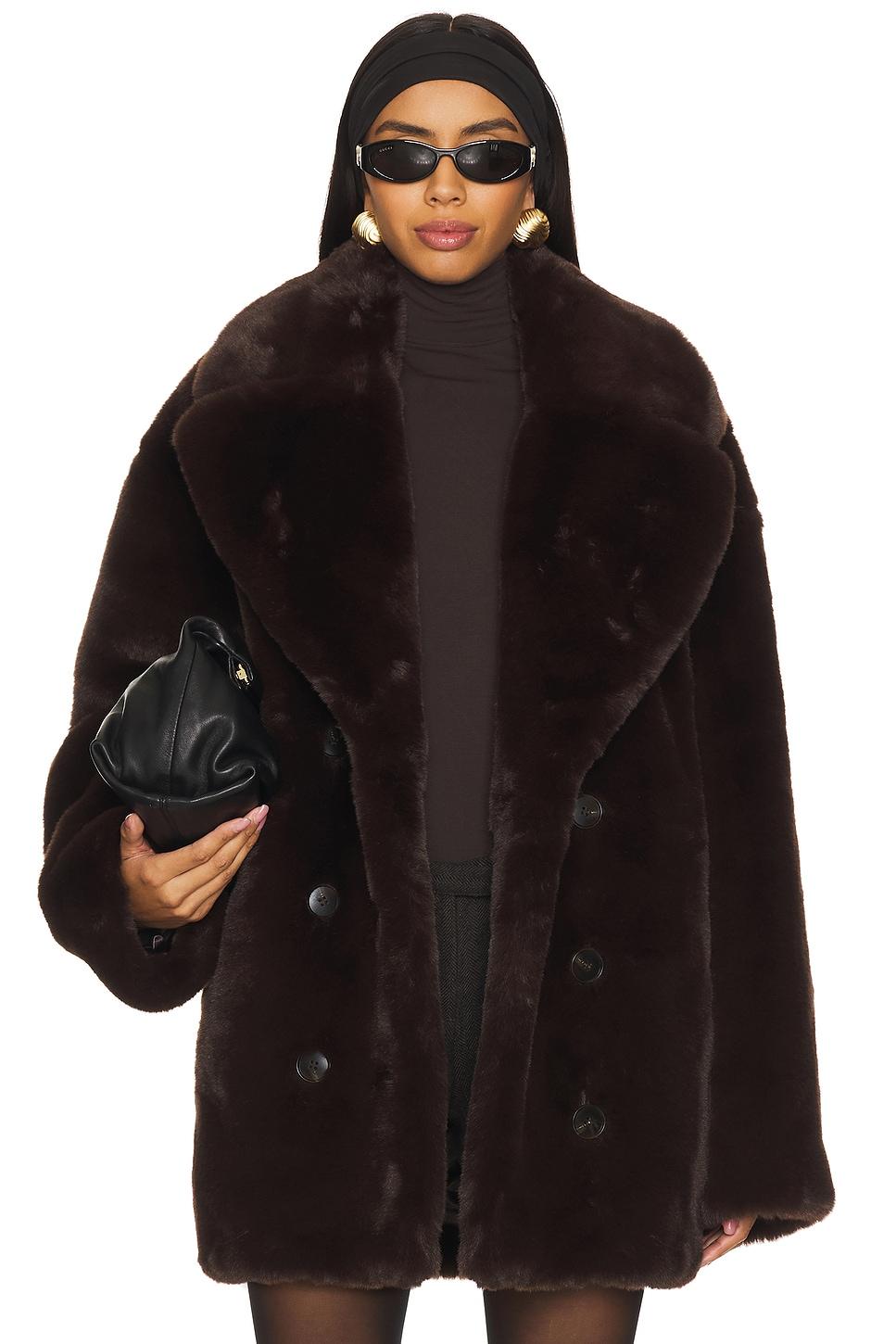 wainscott faux fur jacket