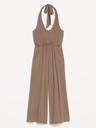 waist-defined halter jumpsuit