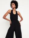 waist-defined halter jumpsuit
