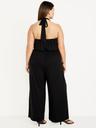 waist-defined halter jumpsuit