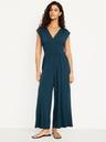 waist-defined wide-leg jumpsuit