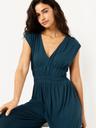waist-defined wide-leg jumpsuit