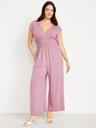 waist-defined wide-leg jumpsuit