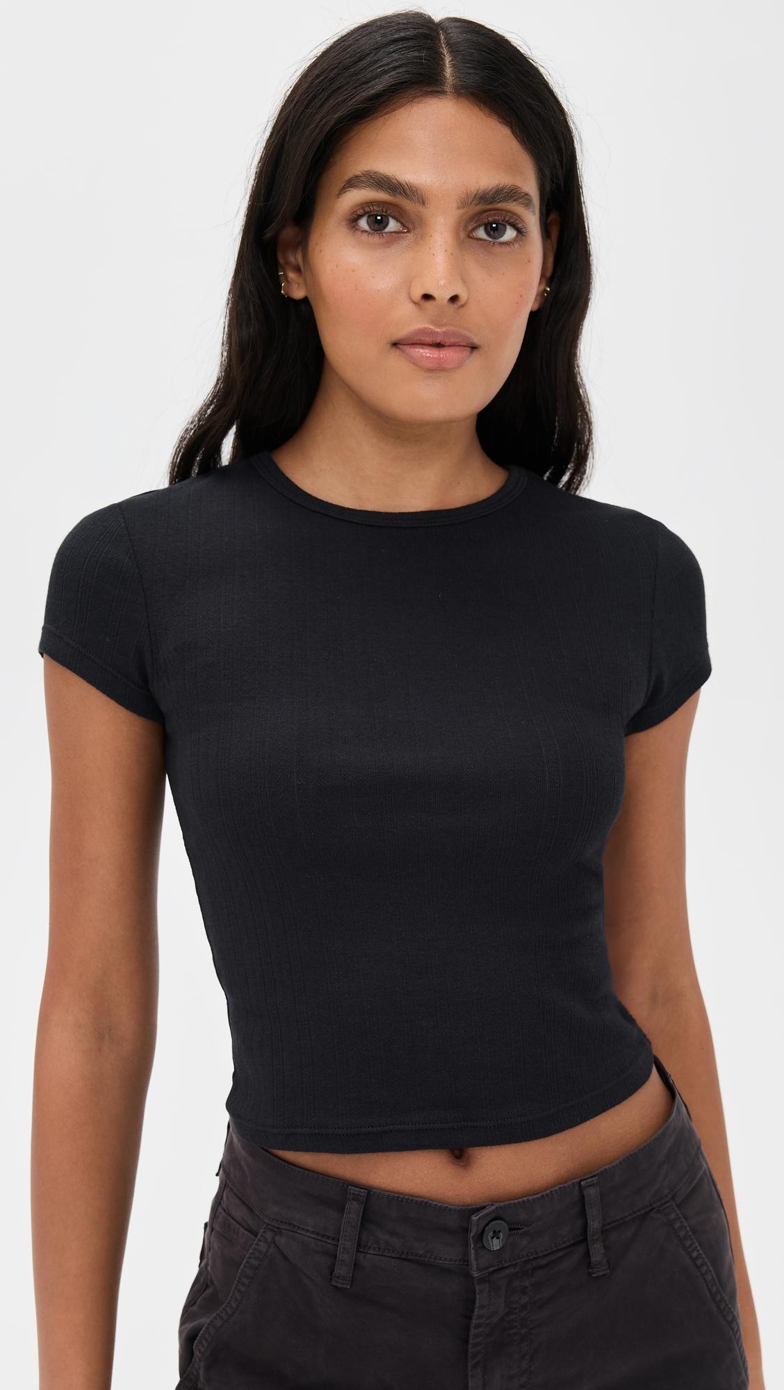 wait a minute baby tee