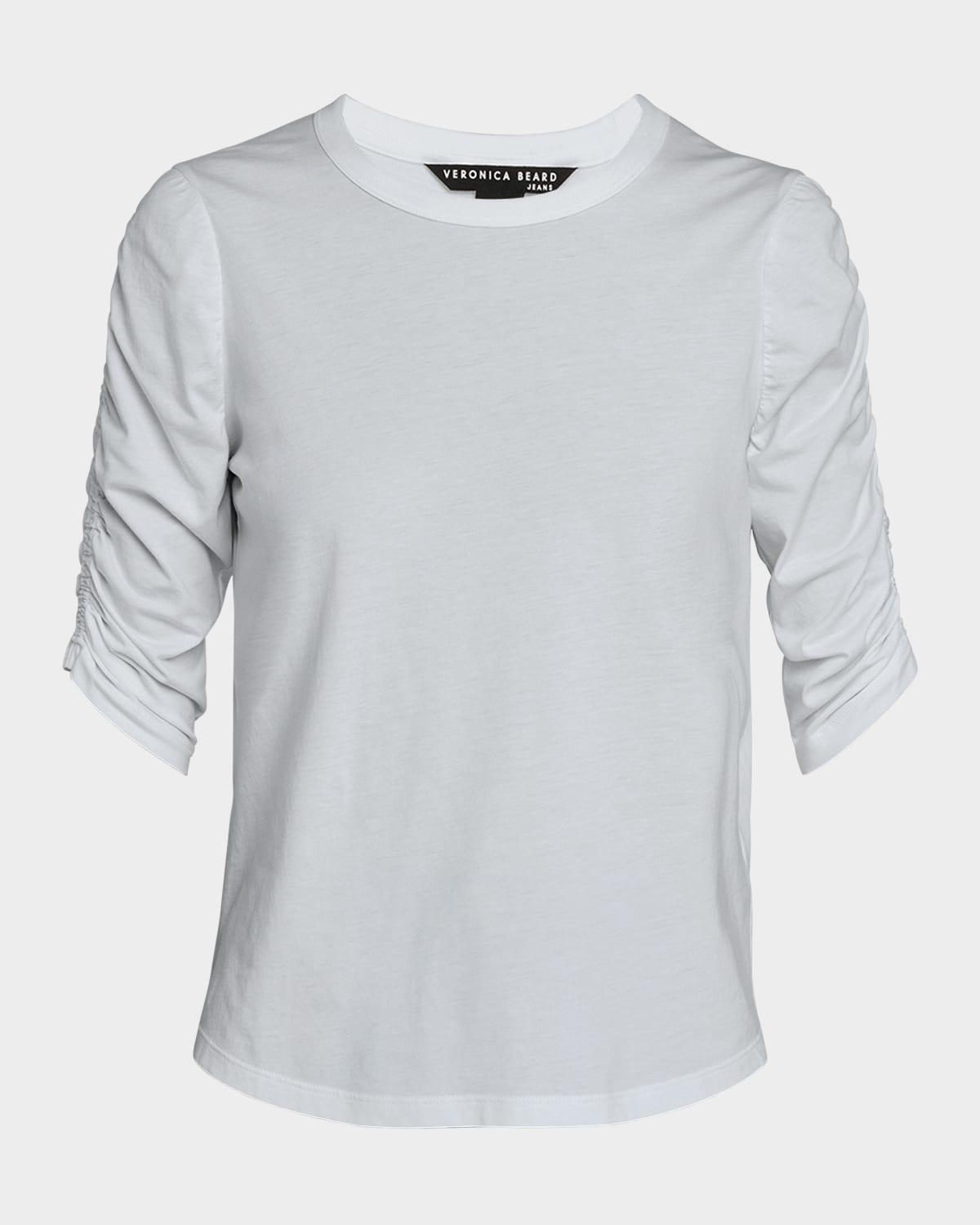waldorf ruched-sleeve tee