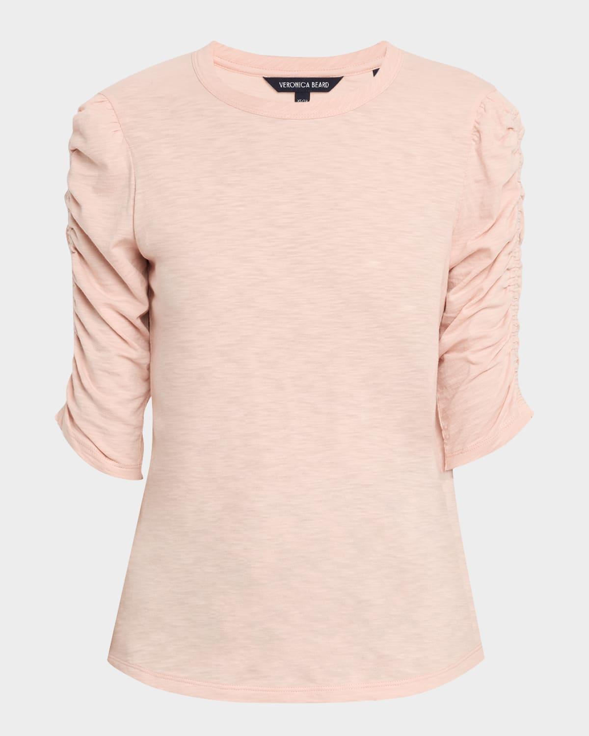 waldorf ruched-sleeve tee