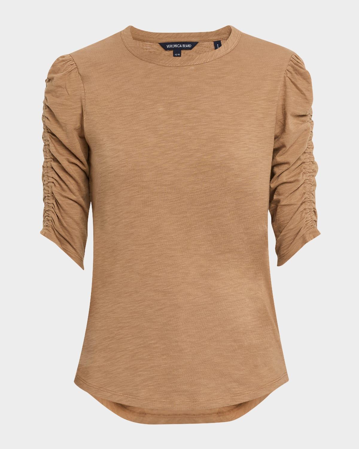 waldorf ruched-sleeve tee