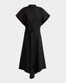 walker band-collar eco poplin shirtdress