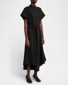 walker band-collar eco poplin shirtdress