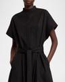 walker band-collar eco poplin shirtdress