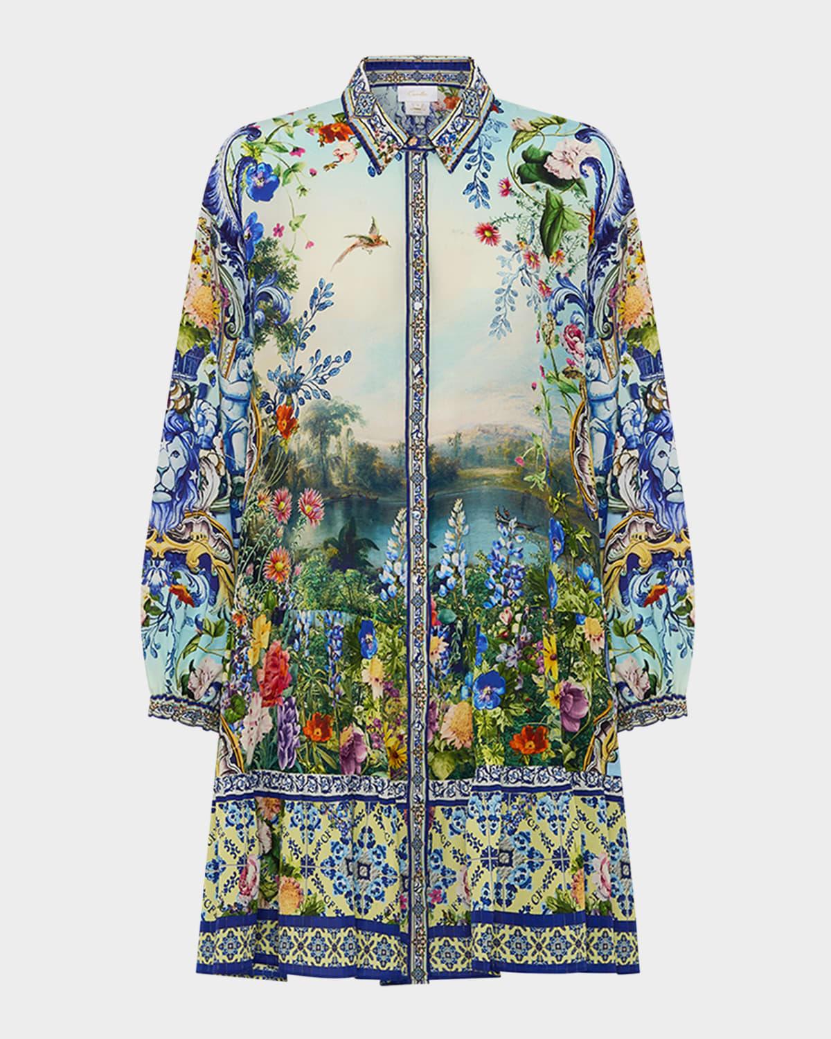 wall to wall wonders long-sleeve tiered mini dress
