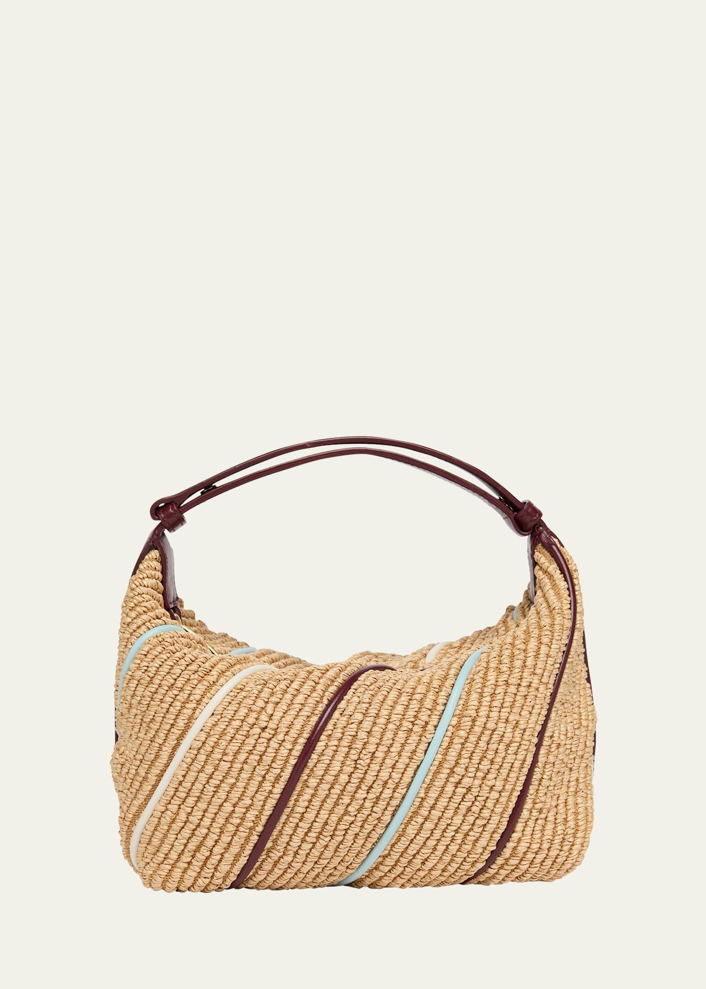 wallace mini striped shoulder bag