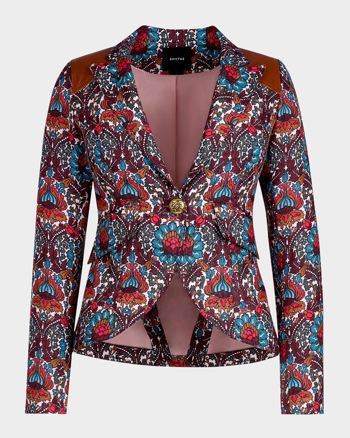 wallpaper rifle-patch one-button blazer